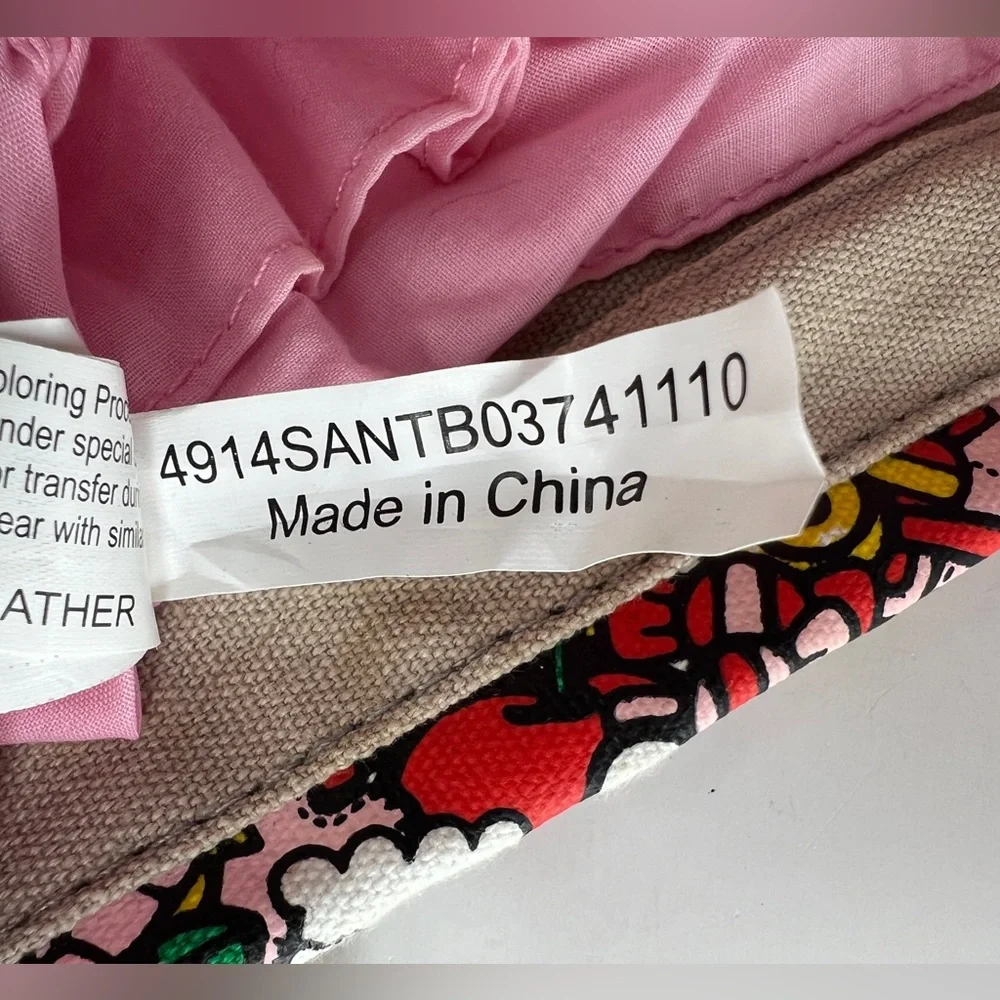 Hello Kitty Loungefly Tote Canvas Faux Leather Open Top Bag VINTAGE - Picture 4 of 12